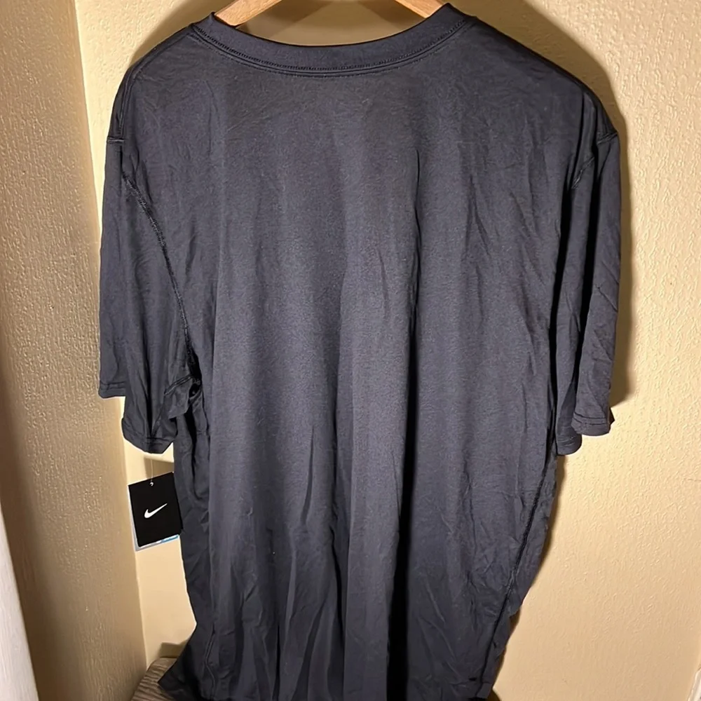 Nike NWT Mens Dri Fit Football Swoosh Tee Color Black Size XXL - Picture 5 of 5